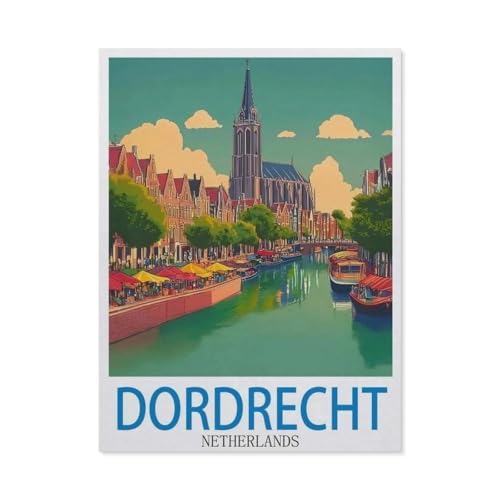 Puzzle 1000 Teile, Dordrecht Niederlande, Papier, Kinderspielzeug, Dekompressionsspiel (50 x 70 cm), FC97 von YYHMKBYY