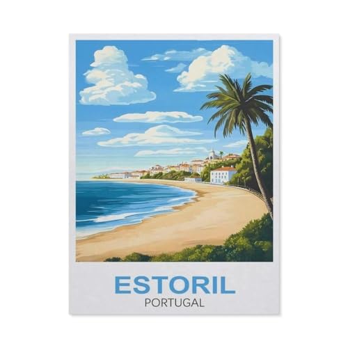 Puzzle 1000 Teile, Estoril Portugal, großes Familien-Puzzle-Spiel, Kunstwerk für Erwachsene und Jugendliche (50 x 70 cm), FC54 von YYHMKBYY