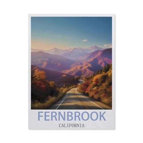 Puzzle 1000 Teile, Fernbrook Kalifornien, DIY-Kunst für Erwachsene (50 x 70 cm) -DL72 von YYHMKBYY
