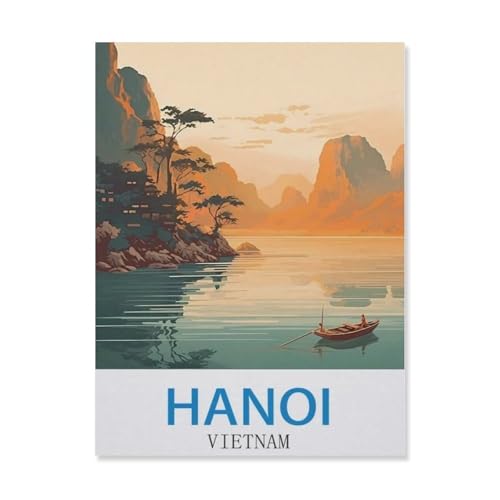 Puzzle 1000 Teile, Hanoi Vietnam, DIY-Kunst für Erwachsene (50 x 70 cm) -EH42 von YYHMKBYY
