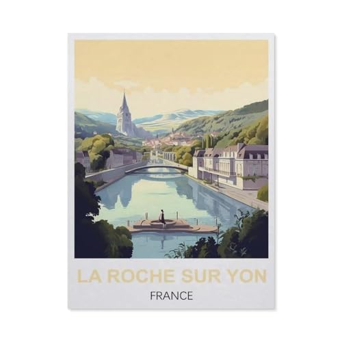 Puzzle 1000 Teile, La Roche Sur Yon Frankreich, DIY-Kunst für Erwachsene (50 x 70 cm) - EM92 von YYHMKBYY