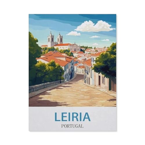 Puzzle 1000 Teile, Leiria Portugal, Holz-Spielzeug für Erwachsene, Dekompressionsspiel (75 x 50 cm), FA2 von YYHMKBYY