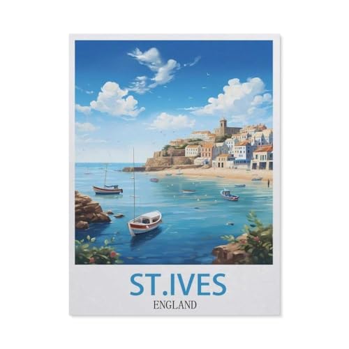 Puzzle 1000 Teile, Saint Ives England, DIY-Kunst für Erwachsene (38 x 26 cm) -EO52 von YYHMKBYY
