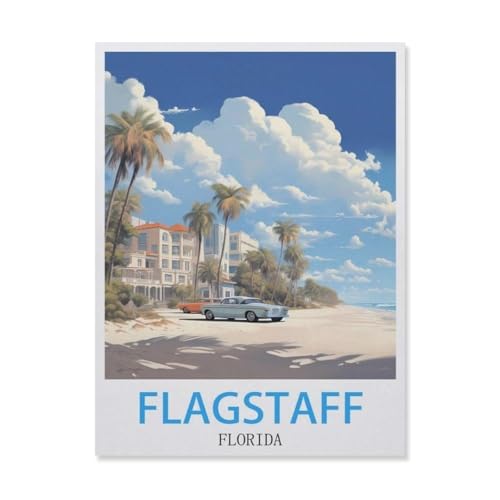 Puzzle 1000 Teile, South Beach Florida, Holz-Spielzeug für Erwachsene, Dekompressionsspiel (75 x 50 cm), FI22 von YYHMKBYY
