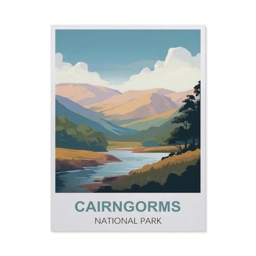 Puzzle 1000 Teile，Cairngorms Nationalpark, Schottland，Holz Adult Toys Dekompressionsspiel（75x50cm）-DI52 von YYHMKBYY