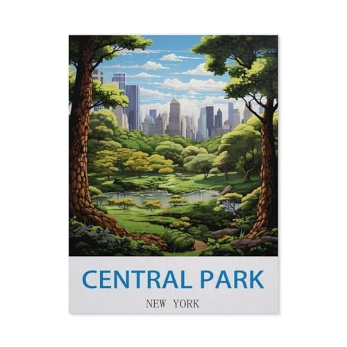 Puzzle 1000 Teile，Central Park, New York，Papier Adult Toys Dekompressionsspiel（38x26cm）-CL4 von YYHMKBYY