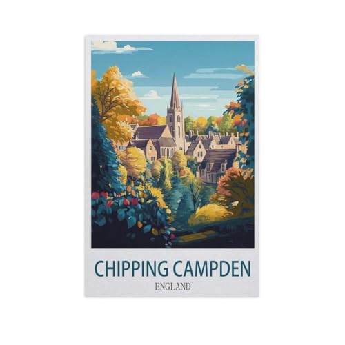 Puzzle 1000 Teile，Chipping Campden, England，Papier Kinder Wiedergeboren Dekompressionsspiel（50x70cm）-FY75 von YYHMKBYY