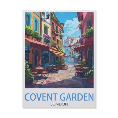 Puzzle 1000 Teile，Covent Garden, London，Holz Kinder Wiedergeboren Dekompressionsspiel（75x50cm）-DP15 von YYHMKBYY