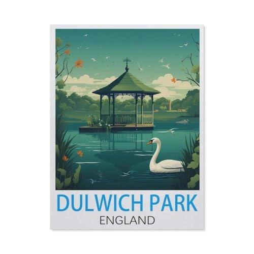 Puzzle 1000 Teile，Dulwich Park, England，Holz Adult Toys Dekompressionsspiel（75x50cm）-DL44 von YYHMKBYY