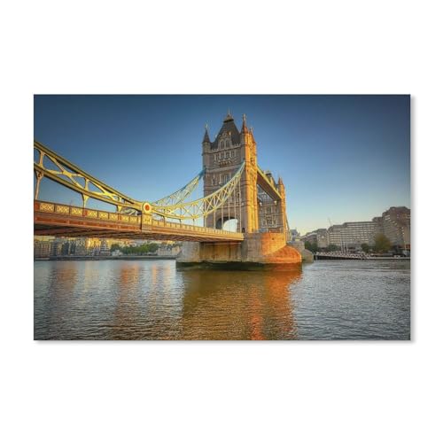 Puzzle 1000 Teile，London Bridge，Holz Adult Toys Dekompressionsspiel(75x50cm-H82 von YYHMKBYY