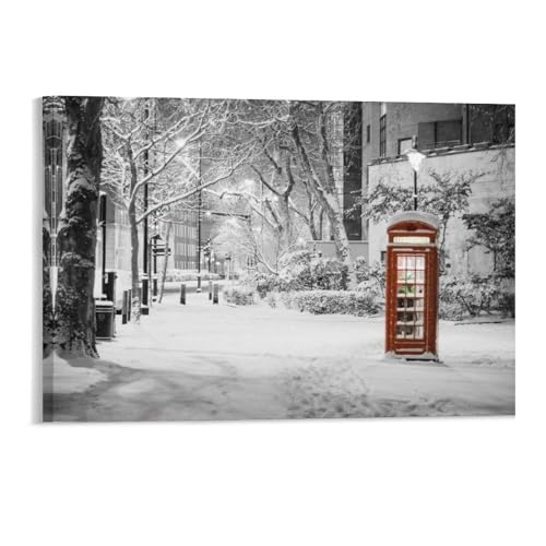 Puzzle 1000 Teile，London im Schnee，1000 Teile Puzzle für Erwachsene und Kinder ab 14 Jahren - Geschicklichkeitsspiel für die ganze Familie - Geschenk an Kinder（38x26cm）-41 von YYHMKBYY