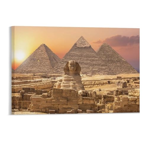 Puzzle 1000 Teile，Pyramiden mit Sphinx，Erwachsene Holzspiel Freizeit Kunst Spielzeug Puzzles（52x38cm）-40 von YYHMKBYY