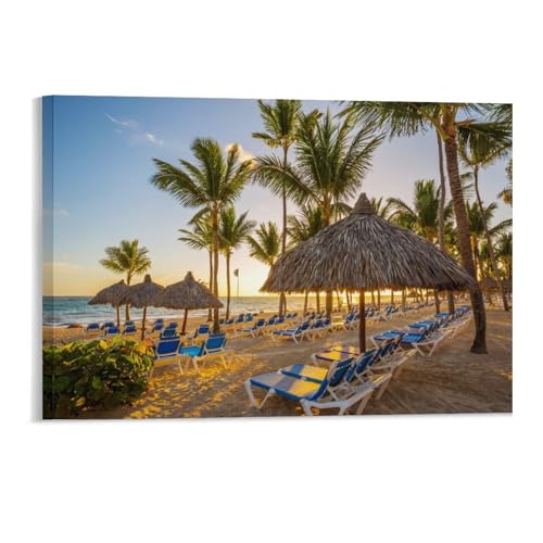 Puzzle 1000 Teile，Sonnenaufgang über Punta Cana，Erwachsene Holzspiel Freizeit Kunst Spielzeug Puzzles（52x38cm）-232 von YYHMKBYY