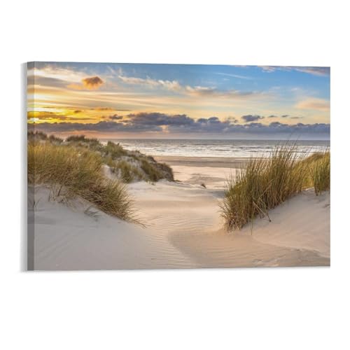 Puzzle 1000 Teile，Sonnenuntergang über den Dünen，Erwachsene Holzspiel Freizeit Kunst Spielzeug Puzzles（52x38cm）-112 von YYHMKBYY