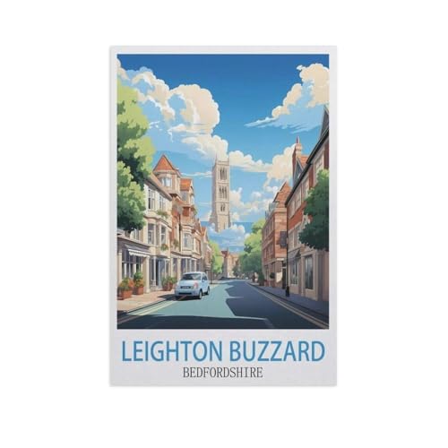 Puzzle 1000 Teile DIY Holz Puzzle，Leighton Buzzard Bedfordshire，Freizeit Creative Kreuzworträtsel Spiel Kind Puzzle Spielzeug Geburtstag Festival Einzigartiges Geschenk（75x50cm）-GK2 von YYHMKBYY