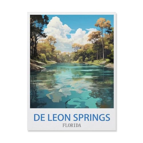 Puzzle 1000 Teile DIY Papier Puzzle，De Leon Springs, Florida，Freizeit Creative Kreuzworträtsel Spiel Kind Puzzle Spielzeug Geburtstag Festival Einzigartiges Geschenk（38x26cm）-S4 von YYHMKBYY