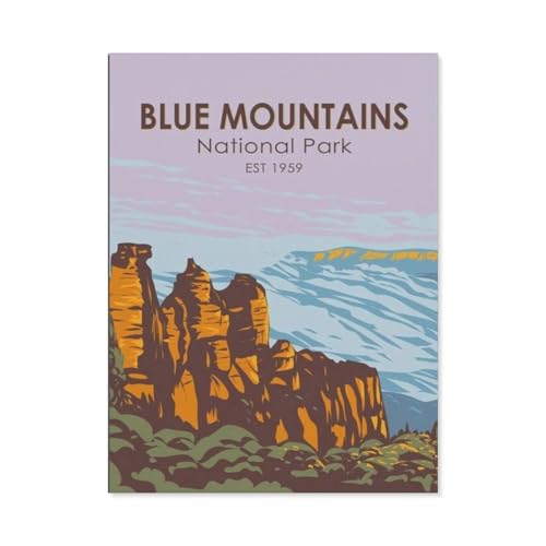 Puzzle 1000 Teile Erwachsene，Australien Blue Mountains National Park，Papier Puzzle（50x70cm）-BK79 von YYHMKBYY