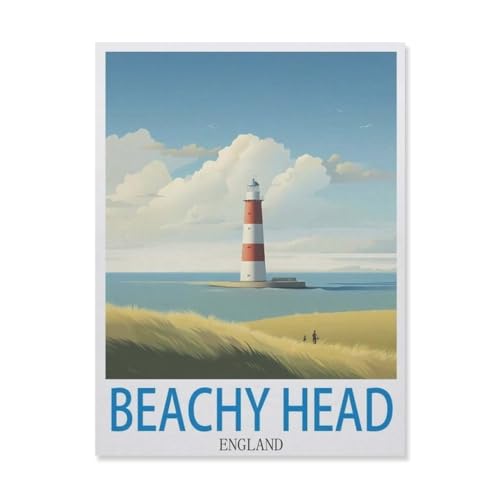 Puzzle 1000 Teile Erwachsene，Beachy Head England，Holz Puzzle（75x50cm）-FE34 von YYHMKBYY