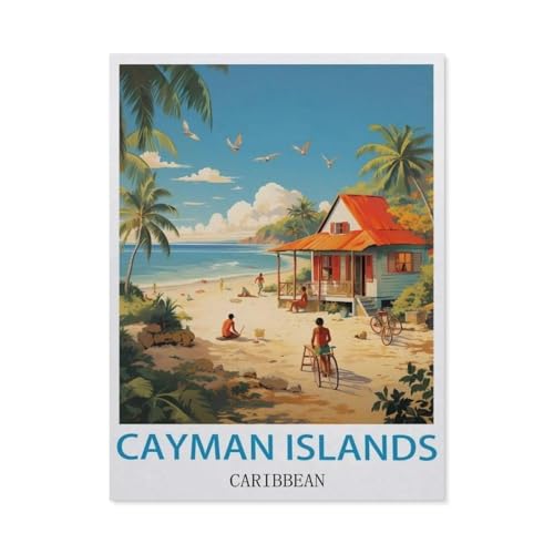 Puzzle 1000 Teile Erwachsene，Cayman Islands Karibik，Papier Puzzle（50x70cm）-EZ20 von YYHMKBYY