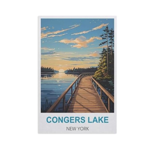Puzzle 1000 Teile Erwachsene，Congers Lake, New York，Papier Puzzle（50x70cm）-GF47 von YYHMKBYY