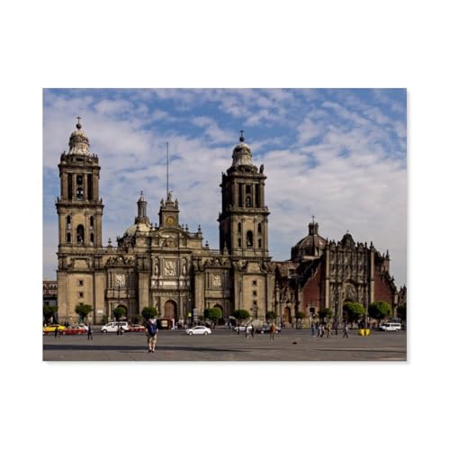 Puzzle 1000 Teile Erwachsene，Die Kathedrale in Mexiko-Stadt，Papier Puzzle（38x26cm）-AT3 von YYHMKBYY