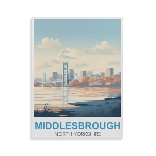 Puzzle 1000 Teile Erwachsene，Middlesbrough North Yorkshire，Klassische Puzzles Schwer Pädagogisches Spielzeug für Erwachsene und Kinder（38x26cm）-GR24 von YYHMKBYY