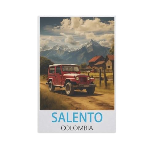 Puzzle 1000 Teile Erwachsene，Salento Kolumbien，Holz Puzzle（75x50cm）-FW68 von YYHMKBYY