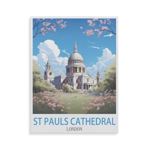 Puzzle 1000 Teile Erwachsene，St. Pauls Cathedral London，Klassische Puzzles Schwer Pädagogisches Spielzeug für Erwachsene und Kinder（50x70cm）-GR45 von YYHMKBYY