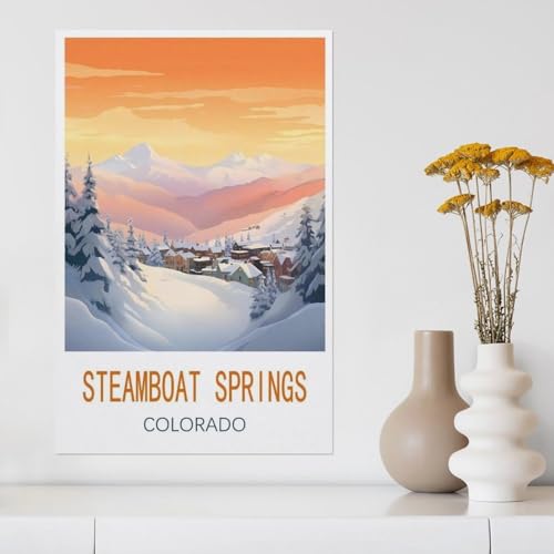 Puzzle 1000 Teile Erwachsene，Steamboat Springs Colorado，Papier Puzzle（50x70cm）-Y60 von YYHMKBYY