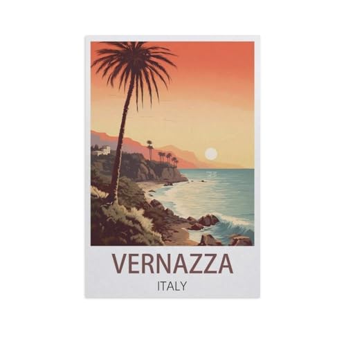 Puzzle 1000 Teile Erwachsene，Vernazza, Italien，Papier Puzzle（38x26cm）-AN92 von YYHMKBYY