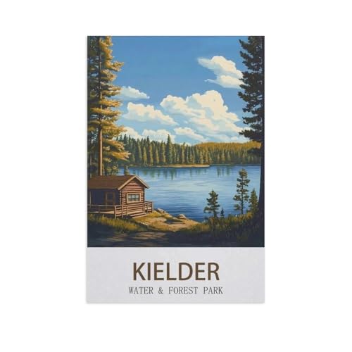 Puzzle 1000 Teile Erwachsene Puzzle Holz Puzzle Klassisches 3D Puzzle，Kielder Water Forest Park，DIY Collectibles Moderne Wohnkultur（75x50cm）-FY100 von YYHMKBYY