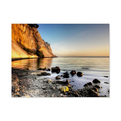 Puzzle 1000 Teile Erwachsene Puzzle Holz Puzzle Klassisches 3D Puzzle，Möns Klint Klippen，DIY Collectibles Moderne Wohnkultur（75x50cm）-AP51 von YYHMKBYY