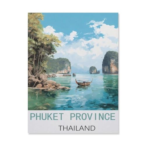 Puzzle 1000 Teile Erwachsene Puzzle Holz Puzzle Klassisches 3D Puzzle，Phuket-Provinz, Thailand，DIY Collectibles Moderne Wohnkultur（75x50cm）-FL80 von YYHMKBYY