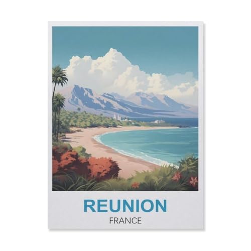 Puzzle 1000 Teile Erwachsene Puzzle Holz Puzzle Klassisches 3D Puzzle，Reunion France，DIY Collectibles Moderne Wohnkultur（75x50cm）-GL47 von YYHMKBYY