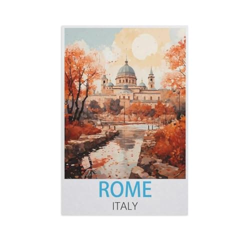 Puzzle 1000 Teile Erwachsene Puzzle Holz Puzzle Klassisches 3D Puzzle，Rom Italien，DIY Collectibles Moderne Wohnkultur（75x50cm）-FW5 von YYHMKBYY