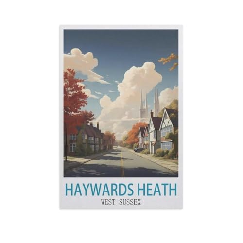 Puzzle 1000 Teile Erwachsene Puzzle Papier Puzzle Klassisches 3D Puzzle，Haywards Heath West Sussex，DIY Collectibles Moderne Wohnkultur（38x26cm）-GK74 von YYHMKBYY