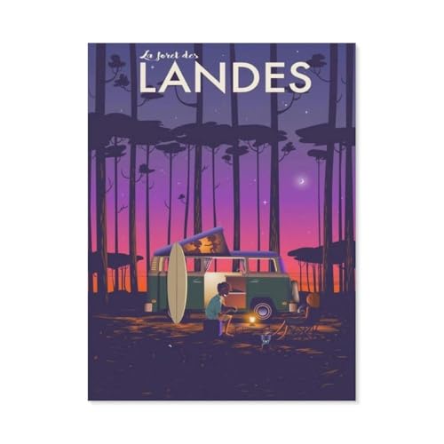 Puzzle 1000 Teile Erwachsene Puzzle Papier Puzzle Klassisches 3D Puzzle，Landes Wald Camping，DIY Collectibles Moderne Wohnkultur（38x26cm）-BK19 von YYHMKBYY