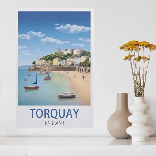 Puzzle 1000 Teile Erwachsene Puzzle Papier Puzzle Klassisches 3D Puzzle，Torquay England，DIY Collectibles Moderne Wohnkultur（50x70cm）-AA19 von YYHMKBYY