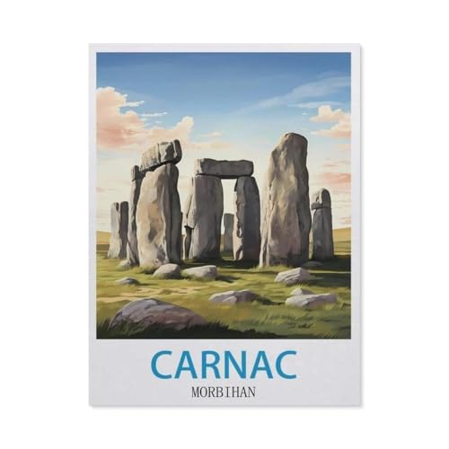 Puzzle 1000 Teile Erwachsenen Puzzle，Carnac Morbihan，Kind Aus Holz Puzzle Panorama Art DIY Leisure Game Fun Geschenk Spielzeug Geeignete Freunde Familie（75x50cm）-GP66 von YYHMKBYY
