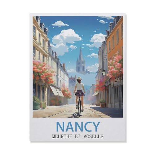 Puzzle 1000 Teile Erwachsenen Puzzle，Nancy Meurthe Et Moselle，Kind Aus Holz Puzzle Panorama Art DIY Leisure Game Fun Geschenk Spielzeug Geeignete Freunde Familie（75x50cm）-GM74 von YYHMKBYY