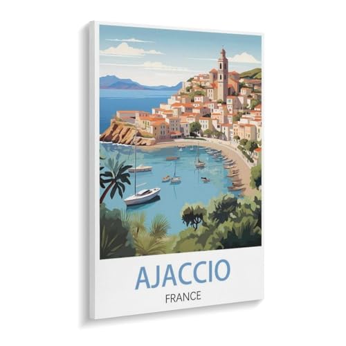Puzzle 1000 Teile Holz，Ajaccio, Frankreich，Dekompression Der Erwachsenen，Kinderpuzzle Spiele Ab 8 Jahren, Spielzeug Für Mädchen Jungen Teenager（75x50cm）-V7 von YYHMKBYY