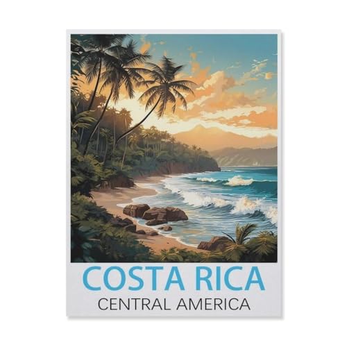 Puzzle 1000 Teile Holz，Costa Rica, Mittelamerika，Dekompression Der Erwachsenen，Kinderpuzzle Spiele Ab 8 Jahren, Spielzeug Für Mädchen Jungen Teenager（75x50cm）-FN25 von YYHMKBYY