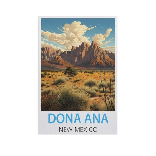 Puzzle 1000 Teile Holz，Dona Ana New Mexico，Dekompression Der Erwachsenen，Kinderpuzzle Spiele Ab 8 Jahren, Spielzeug Für Mädchen Jungen Teenager（75x50cm）-FR66 von YYHMKBYY