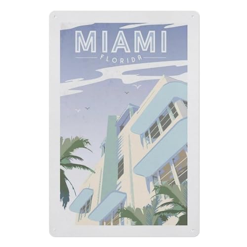 Puzzle 1000 Teile Holz，Miami，Dekompression Der Erwachsenen，Kinderpuzzle Spiele Ab 8 Jahren, Spielzeug Für Mädchen Jungen Teenager（75x50cm）-AE60 von YYHMKBYY
