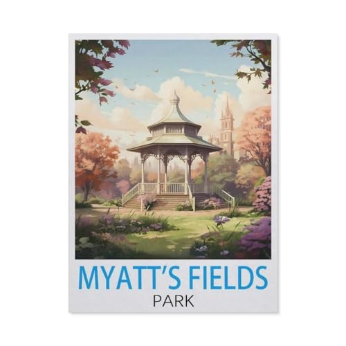 Puzzle 1000 Teile Holz，Myatt's Fields Park，Dekompression Der Erwachsenen，Kinderpuzzle Spiele Ab 8 Jahren, Spielzeug Für Mädchen Jungen Teenager（75x50cm）-DK98 von YYHMKBYY