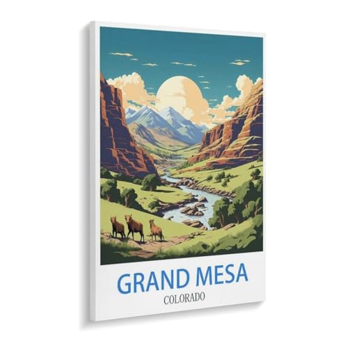 Puzzle 1000 Teile Landschaft Erwachsene Puzzle Papier Puzzle 3D Klassisches Puzzle，Grand Mesa Colorado，DIY Moderne Kunst Hauptdekor（38x26cm）-X19 von YYHMKBYY