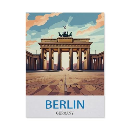 Puzzle 1000 Teile Papier，Berlin, Deutschland，Dekompression Der Erwachsenen，Kinderpuzzle Spiele Ab 8 Jahren, Spielzeug Für Mädchen Jungen Teenager（38x26cm）-CL31 von YYHMKBYY
