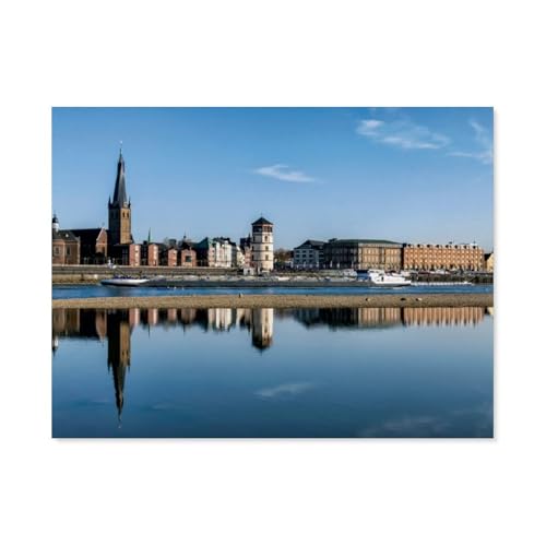 Puzzle 1000 Teile Papier，Blick auf die Altstadt，Dekompression Der Erwachsenen，Kinderpuzzle Spiele Ab 8 Jahren, Spielzeug Für Mädchen Jungen Teenager（50x70cm）-AQ96 von YYHMKBYY