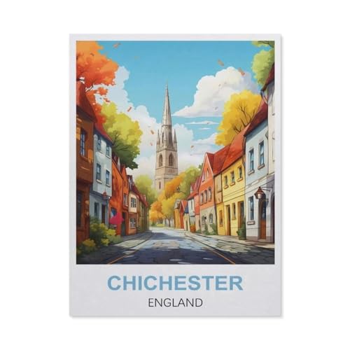 Puzzle 1000 Teile Papier，Chichester, England，Dekompression Der Erwachsenen，Kinderpuzzle Spiele Ab 8 Jahren, Spielzeug Für Mädchen Jungen Teenager（50x70cm）-EN57 von YYHMKBYY