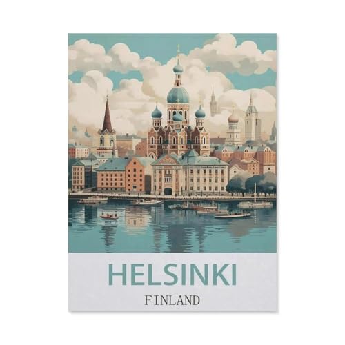 Puzzle 1000 Teile Papier，Helsinki, Finnland，Dekompression Der Erwachsenen，Kinderpuzzle Spiele Ab 8 Jahren, Spielzeug Für Mädchen Jungen Teenager（38x26cm）-EK65 von YYHMKBYY